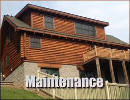  Seven Springs, North Carolina Log Home Maintenance